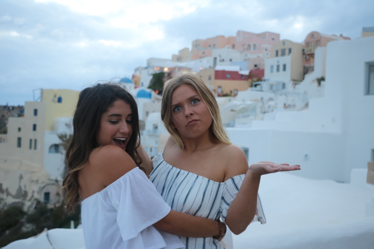 Katie and I in Oia